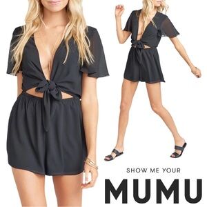Show Me Your MuMu Elegant Black Sheer Top